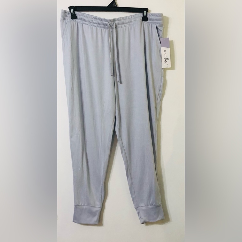Women’s Hacci jogger soft stretchy two side pockets pull on gray. 2X plus
